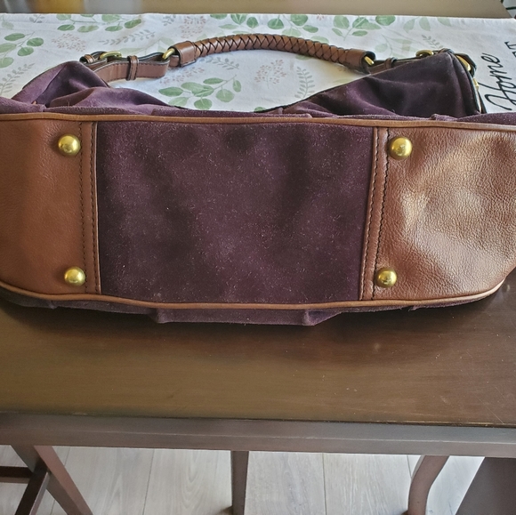 Beautiful Banana Republic Hobo Sued purple Plum Shoulder Bag - Picture 5 of 8